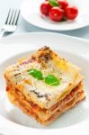 Lasagne Stock Photo