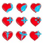 Heart Icons Stock Photo