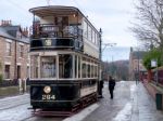 Stanley, County Durham/uk - January 20 : Old Tram At The North O Stock Photo