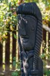 Tarpesti, Moldovia/romania - September 19 : Wooden Statues In Th Stock Photo