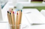 Office Desk Stock Photo