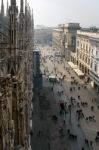 Milan, Italy/europe - Fbruary 23 : Detail Of The Skyline Of The Stock Photo