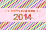 Happy New Year 2014 Card56 Stock Photo