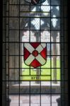 Stained Glass Window In Canterbury Cathedral Stock Photo