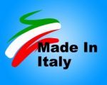 Manufacturing Italy Means Commerce Purchase And Business Stock Photo