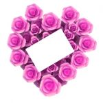 Gift Card Indicates Valentine's Day And Bloom Stock Photo