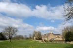 Picturesque Wyck Rissington Village In The Cotswolds Stock Photo