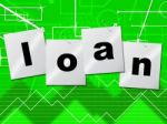 Borrow Loans Means Borrows Credit And Borrowing Stock Photo