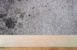 Top Of Wood Table On Old Concrete Wall Background Stock Photo