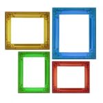 Isolated Frames In Classic Style In Four Colors Stock Photo