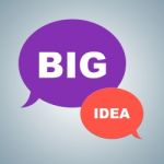 Big Idea Represents Great Plans And Creativity Stock Photo