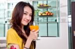 Close Up Woman Preparing Material For Do Her Food Stock Photo