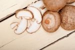 Shiitake Mushrooms Stock Photo