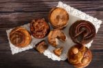 Mix Of Portuguese Folar Cakes Stock Photo