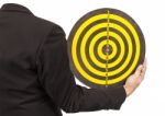 Business Target, Hand Aiming Or Pointing Stock Photo