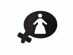 Female Toilet Sign Stock Photo