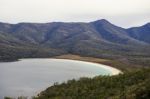 Wineglass Bay Beach Located In Freycinet National Park, Tasmania Stock Photo