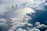 Cloudscape Over The Atlantic Ocean Stock Photo