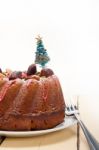 Christmas Cake Stock Photo