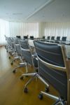 Chairs in Conference Room Stock Photo