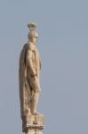 Detail Of The Skyline Of The Duomo In Milan Stock Photo