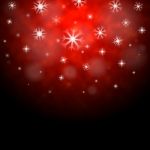 Snowflakes Red Background Means Winter Season Wallpaper
 Stock Photo