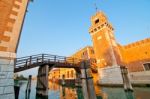 Venice Italy Arsenale Stock Photo