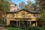 Derelict Building In Parco Di Monza Italy Stock Photo