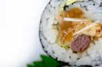 Fresh Sushi Choice Combination Assortment Selection Stock Photo