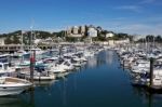 Torquay, Devon/uk - July 28 : Boats In The Marina In Torbay Devo Stock Photo