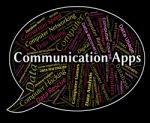 Communication Apps Representing Application Software And Internet Stock Photo