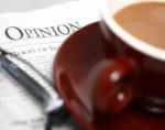 Coffee With Newspaper Stock Photo