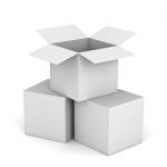 White Box Stock Photo