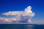 Beautiful Fantasy White Cloud On Blue Sky Use As Natural Backgro Stock Photo