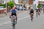 Cyclists Participating In The Velethon Cycling Event In Cardiff Stock Photo