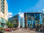 Alliance Sculpture Cardiff City Centre Stock Photo