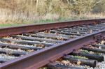 Image With The Old Rusty Rail Road Stock Photo