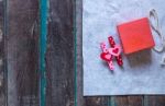 Gifts On A White Cloth Stock Photo