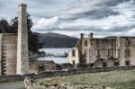 Port Arthur Building In Tasmania, Australia Stock Photo