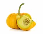 Pumpkin Isolated On The White Background Stock Photo