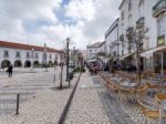 Tavira, Southern Algarve/portugal - March 8 : Busy Cafe In Tavir Stock Photo