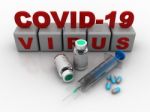 3d Render Corona Virus Disease Covid-19 Lab Testing Stock Photo