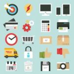 E-commerce Web Icons Set Stock Photo