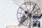 Satellite Dish Stock Photo