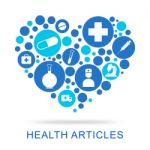 Health Articles Shows Publication Well And Care Stock Photo