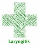 Laryngitis Illness Indicates Poor Health And Affliction Stock Photo