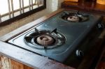 Gas Stove Stock Photo