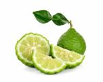 Bergamot Isolated On The White Background Stock Photo