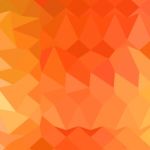 Spanish Orange Abstract Low Polygon Background Stock Photo