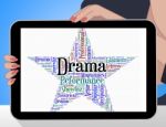 Drama Star Represents Stage Theaters And Melodramas Stock Photo